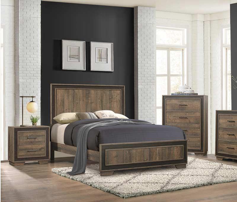 Ellendale 3 Piece Queen Bedroom Set In Dark Ebony 1695-1-3Set | Homelegance