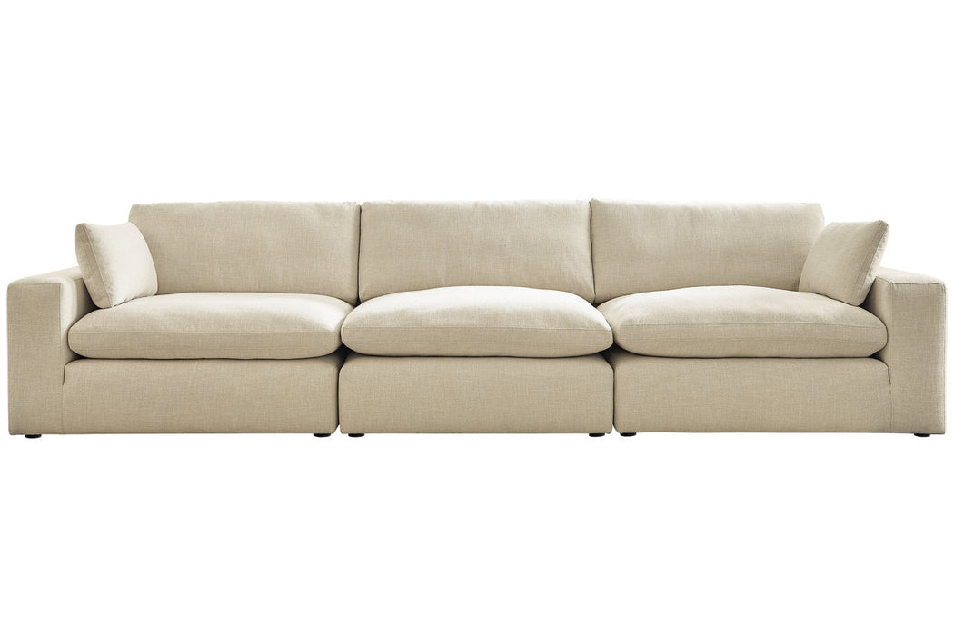 Elyza Linen 3-Piece Sectional Sofa