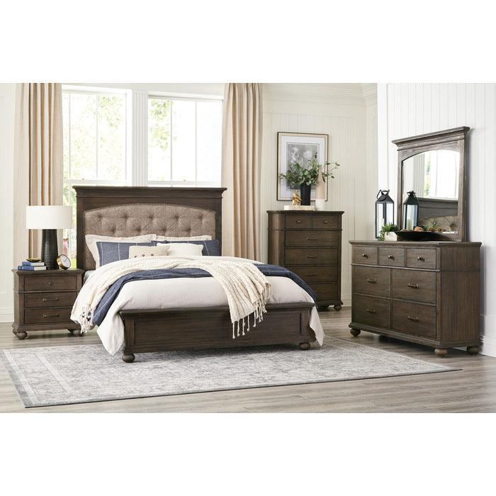 Motsinger 5 Piece Queen Bedroom Set In Brown 1400-1-5Set | Homelegance