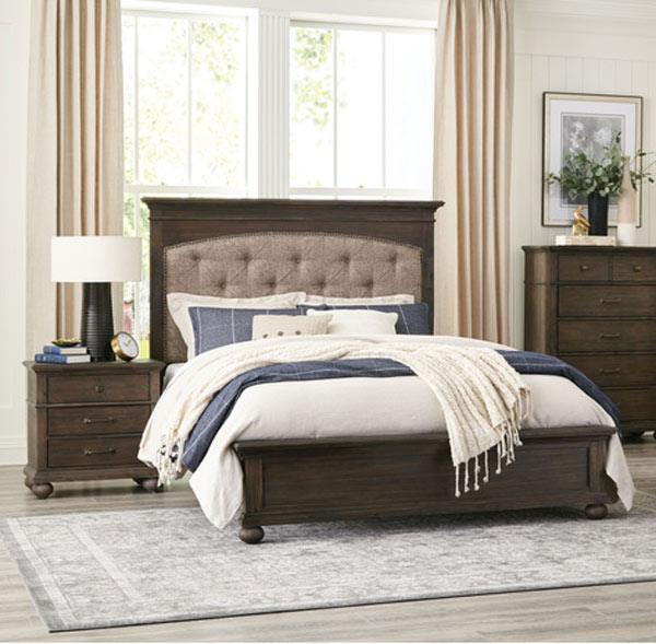 Motsinger 3 Piece Queen Bedroom Set In Brown 1400-1-3Set | Homelegance
