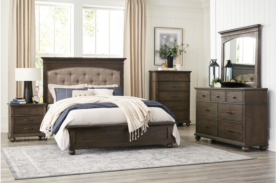 Motsinger 6 Piece Eastern King Bedroom Set In Brown 1400K-1Ek-6Set | Homelegance