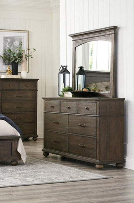 Motsinger Dresser And Mirror In Brown 1400-Dm | Homelegance