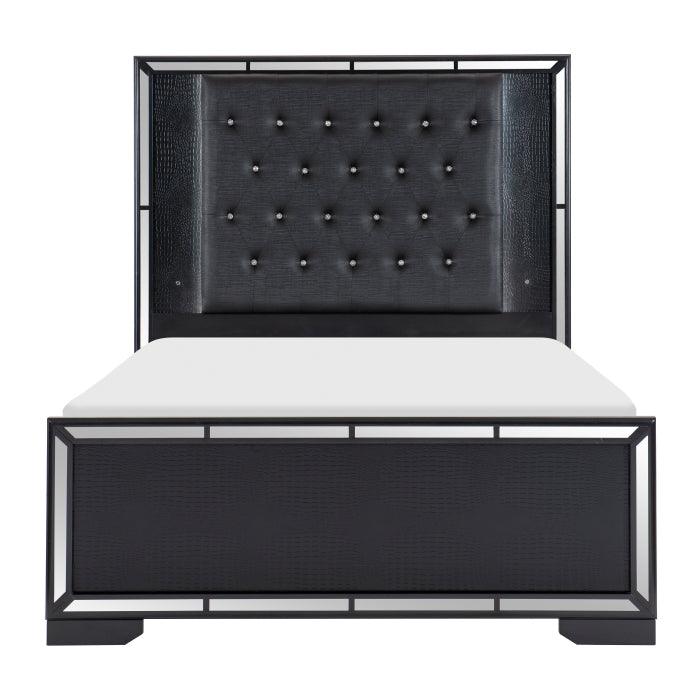 Aveline Eastern King Bed In Black 1428Bkk-1Ek* | Homelegance