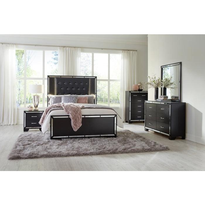 Aveline Night Stand In Black 1428Bk-4 | Homelegance