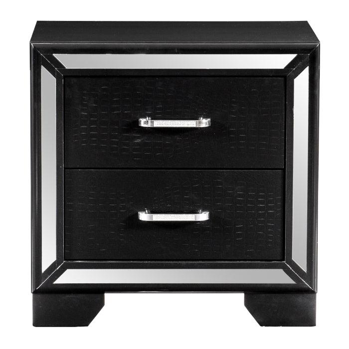 Aveline Night Stand In Black 1428Bk-4 | Homelegance