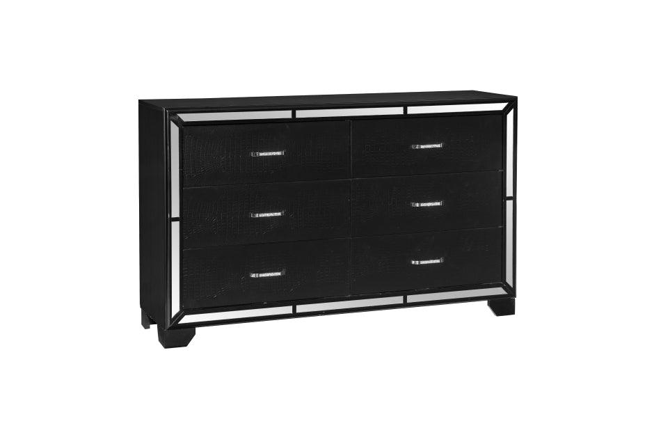 Aveline 5 Piece Eastern King Bedroom Set In Black 1428Bkk-1Ek*5 | Homelegance