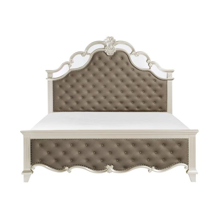 Ever Queen Bed In Champagne 1429-1* | Homelegance
