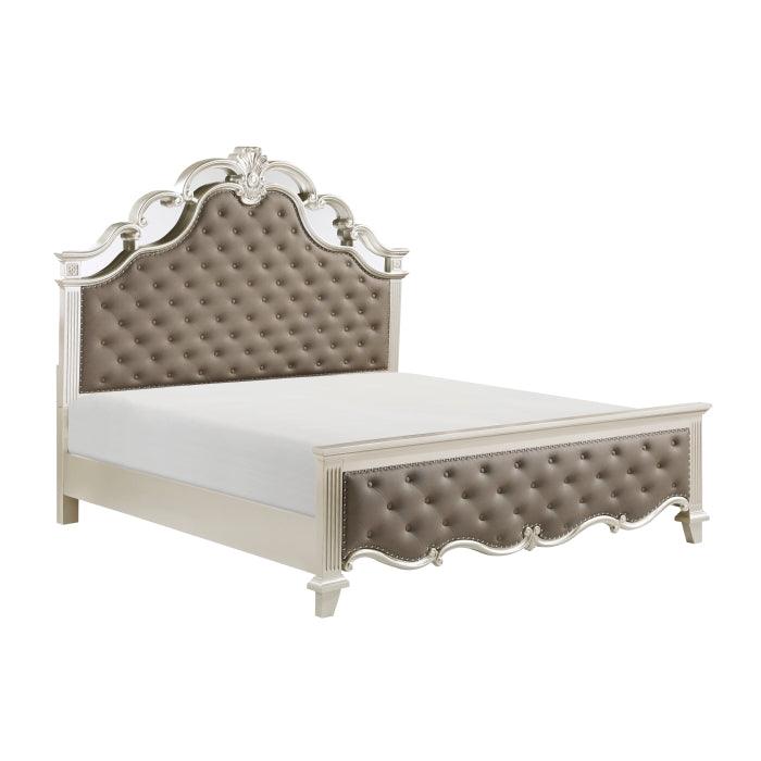 Ever 3 Piece Eastern King Bedroom Set In Champagne 1429K-1Ek*3 | Homelegance
