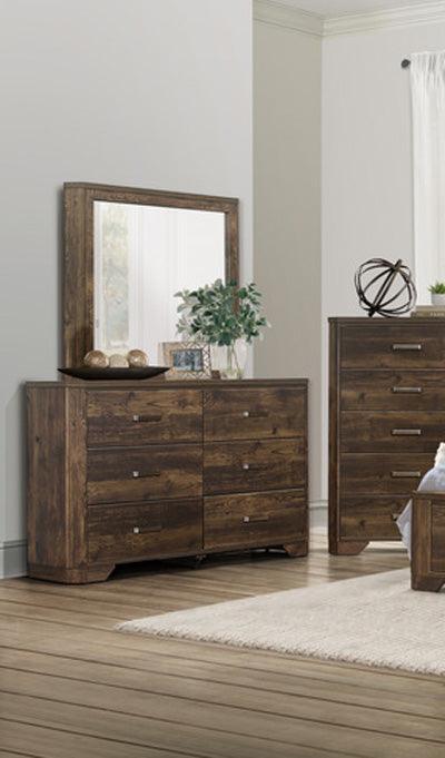 Jocelyn Dresser With Mirror In Rustic Brown 1509-6 | Homelegance