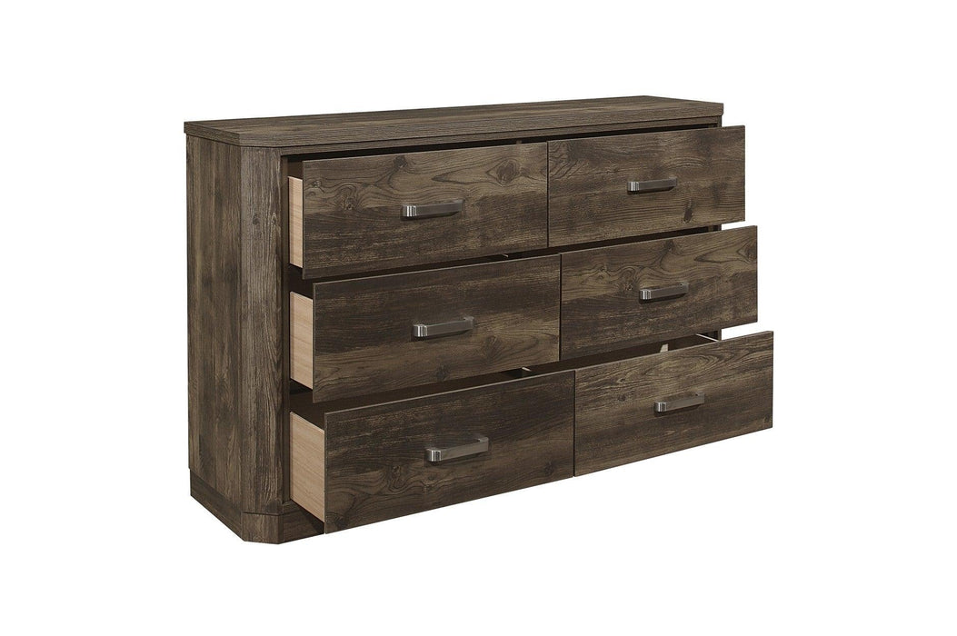 Jocelyn 6 Piece Queen Bedroom Set In Rustic Brown 1509-1-6Set | Homelegance