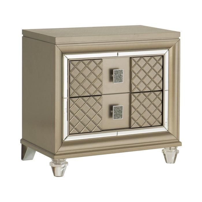 Loudon Night Stand In Champagne 1515-4 | Homelegance