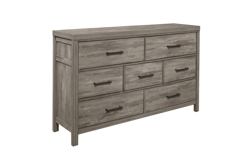 Bainbridge Dresser And Mirror In Weathered Gray 1526-6 | Homelegance