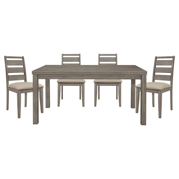 Bainbridge 5 Piece Dining Room Set In Weathered Gray 1526-64-5Set | Homelegance