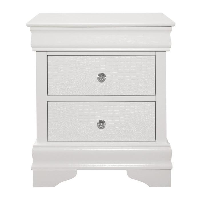 Lana Night Stand In White 1556W-4 | Homelegance