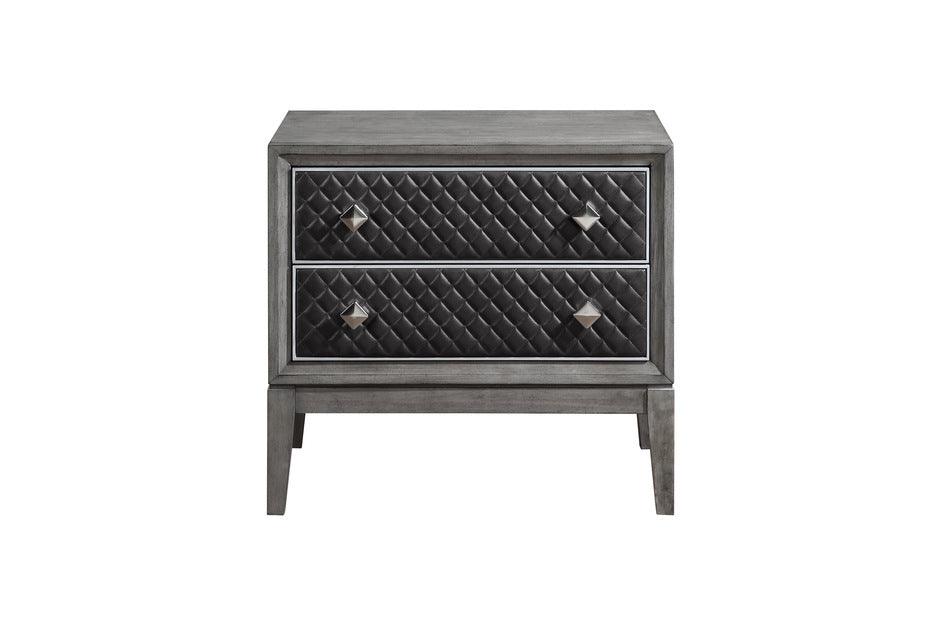 West End Night Stand In Wire-Brushed Gray 1566Gy-4 | Homelegance