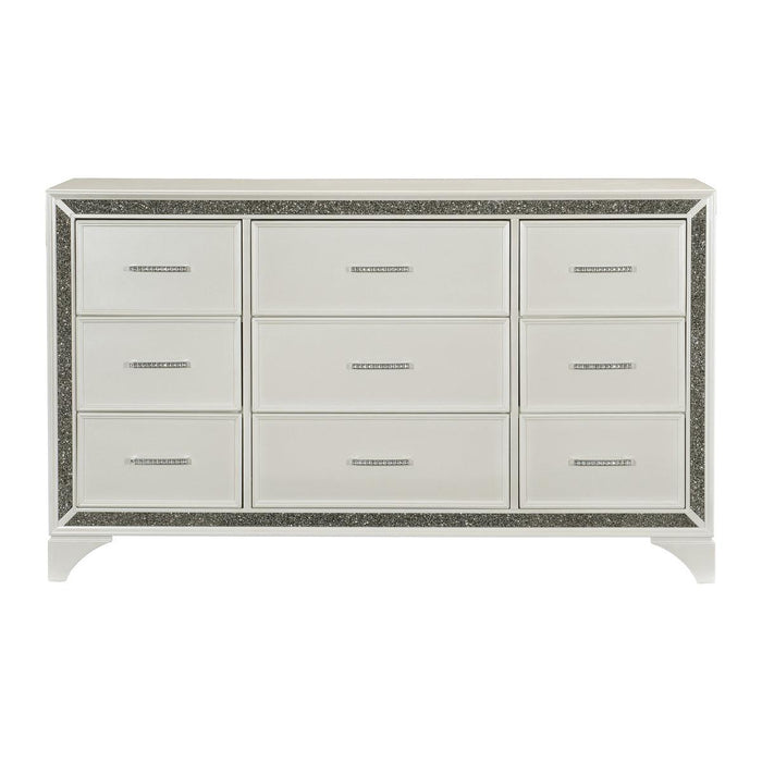 Salon Dresser In Pearl White Metallic 1572W-D | Homelegance