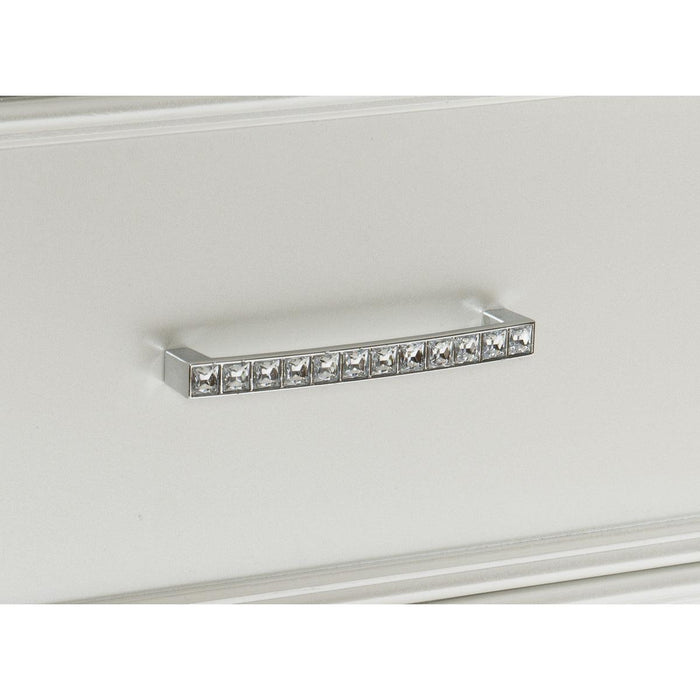 Salon Nightstand In Pearl White Metallic 1572W-4 | Homelegance