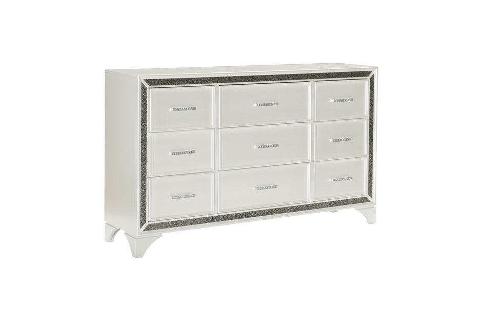 Salon Dresser In Pearl White Metallic 1572W-D | Homelegance