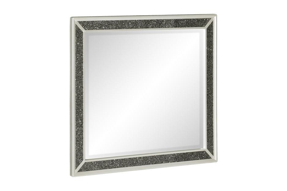 Salon Dresser And Mirror In Pearl White Metallic 1572W-Dm | Homelegance
