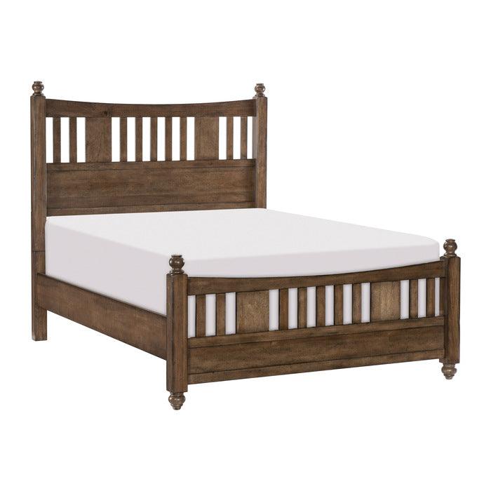 Brevard Queen Bed In Light Brown 1584-1* | Homelegance