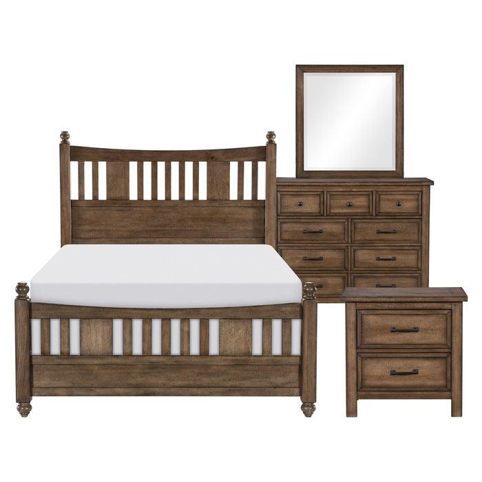 Brevard 4 Piece Queen Bedroom Set In Light Brown 1584-1*4 | Homelegance
