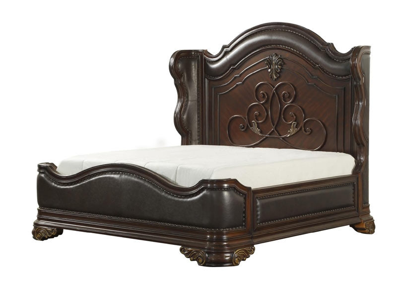 Royal Highlands Queen Bed In Rich Cherry 1603-1 | Homelegance