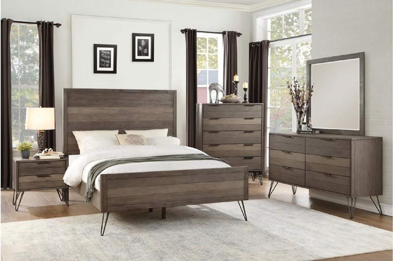 The Urbanite 4 Piece Eastern King Bedroom Set 1604K-1Ek-4 | Homelegance