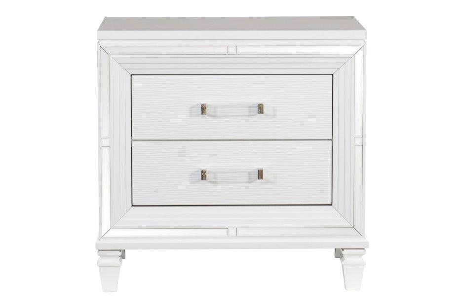 Tamsin 3 Piece Queen Platform Bedroom Set In White 1616W-1-3Set | Homelegance