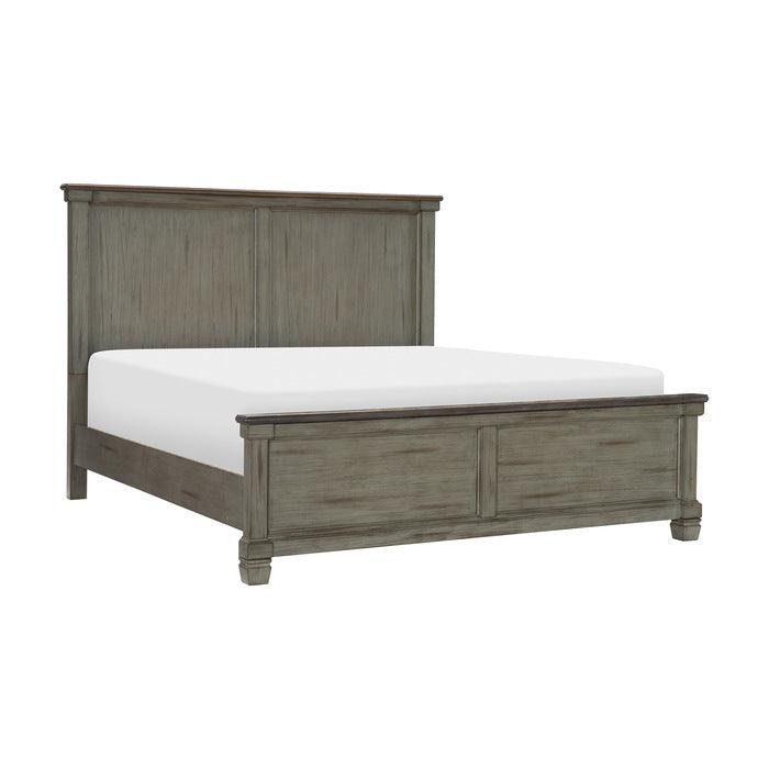 Weaver Eastern King Bed In Antique Gray 1626Gyk-1Ek* | Homelegance