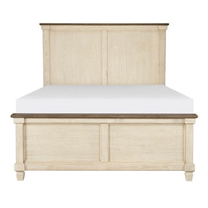 Weaver Eastern King Bed In Antique White 1626K-1Ek* | Homelegance