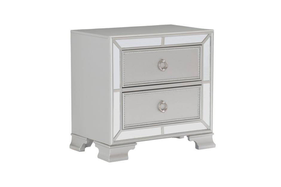Avondale Night Stand In Silver 1646-4 | Homelegance