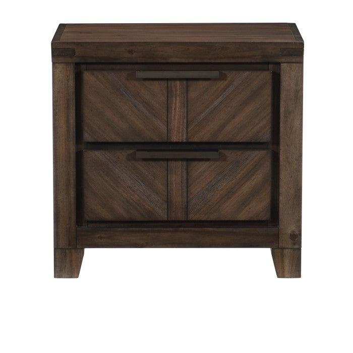 Parnell Night Stand In Distressed Espresso 1648-4 | Homelegance