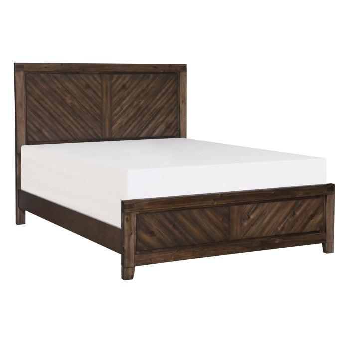Parnell Queen Bed In Distressed Espresso 1648-1* | Homelegance