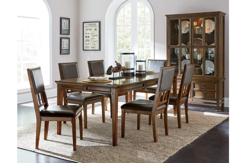 Frazier Park 7 Piece Dining Room Set In Brown Cherry 1649-82-7Set | Homelegance