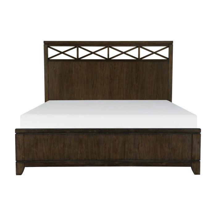 Griggs Eastern King Bed In Dark Brown 1669K-1Ek* | Homelegance