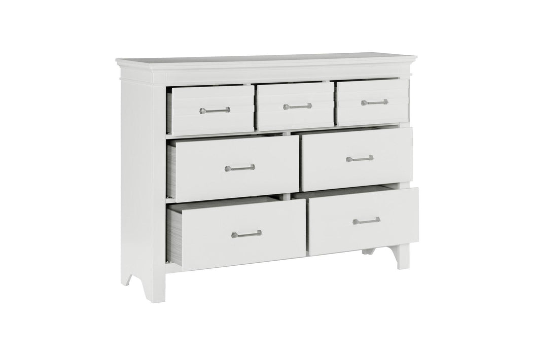 Blaire Farm Dresser With Mirror In White 1675W-6 | Homelegance
