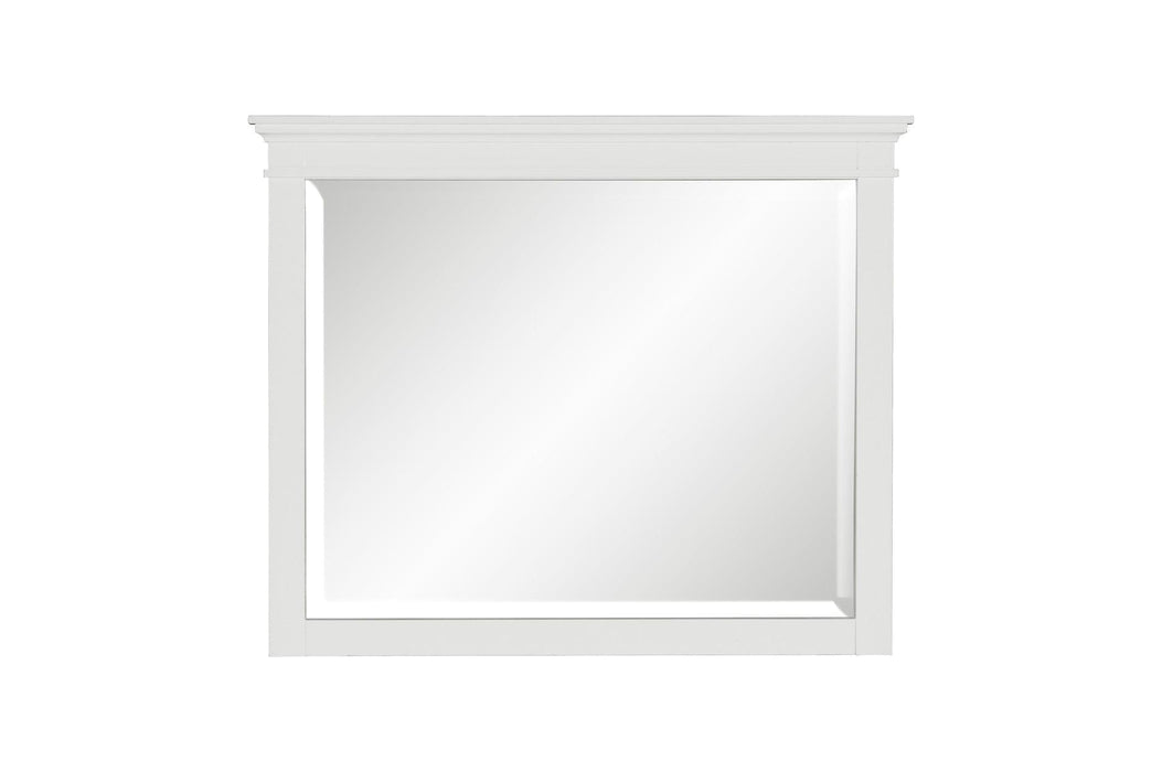 Blaire Farm Dresser With Mirror In White 1675W-6 | Homelegance