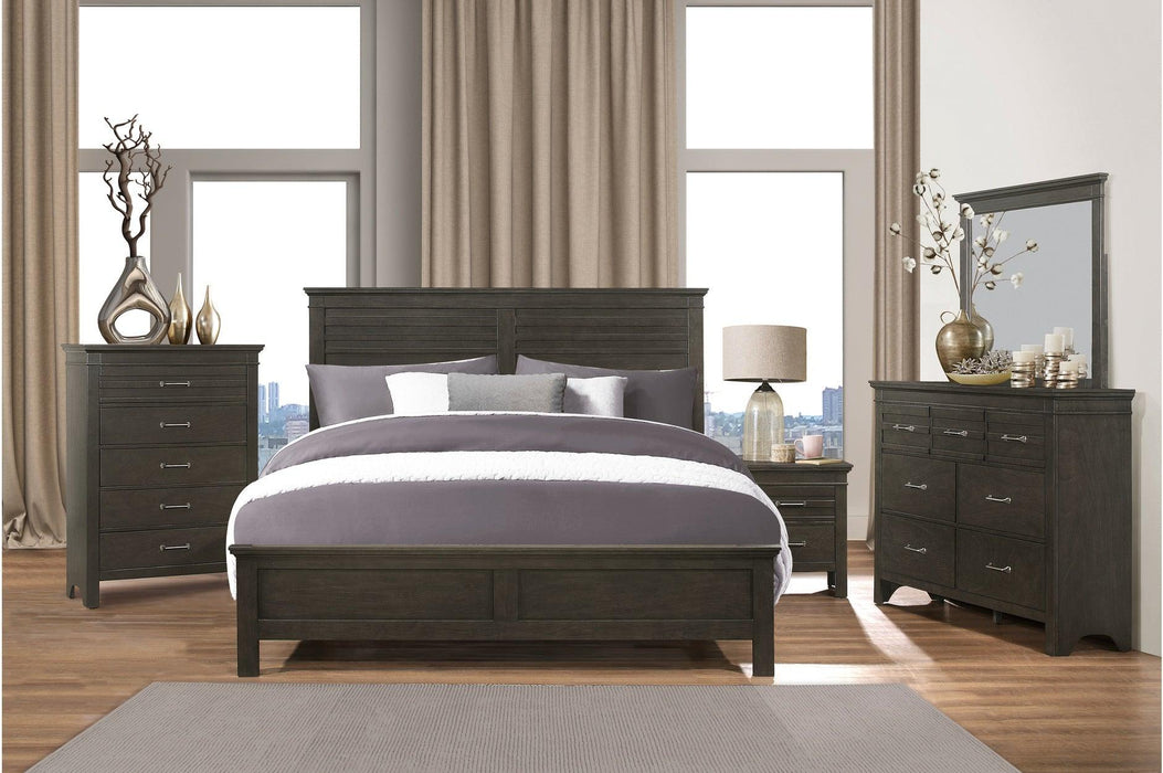 Blaire Farm Queen Bed In Charcoal 1675-1* | Homelegance