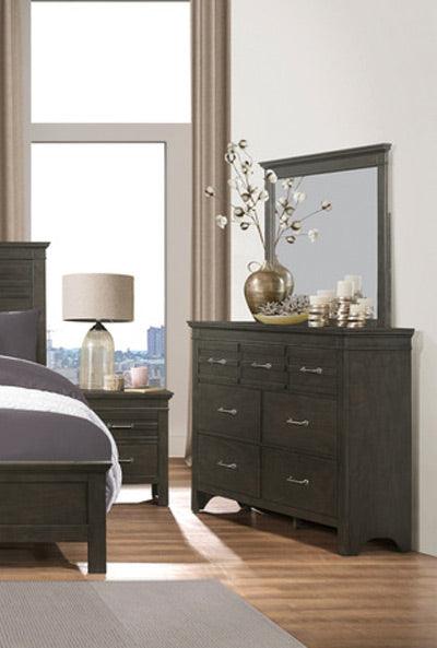 Blaire Farm Dresser With Mirror In Charcoal 1675-6 | Homelegance