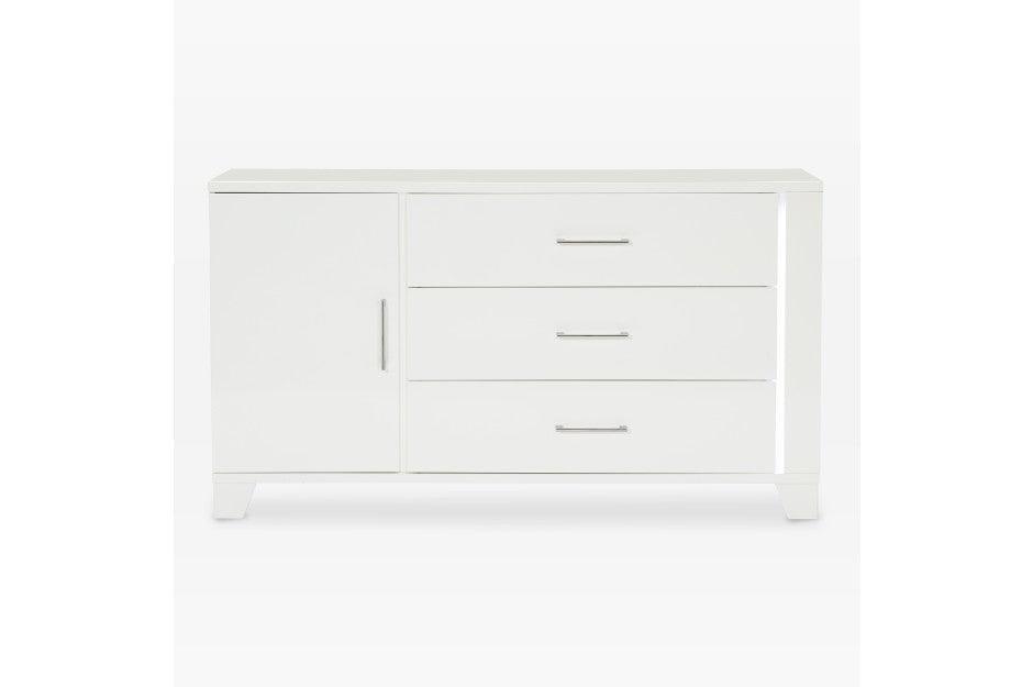 Kerren Dresser, Led Lighting In White High Gloss 1678W-5 | Homelegance