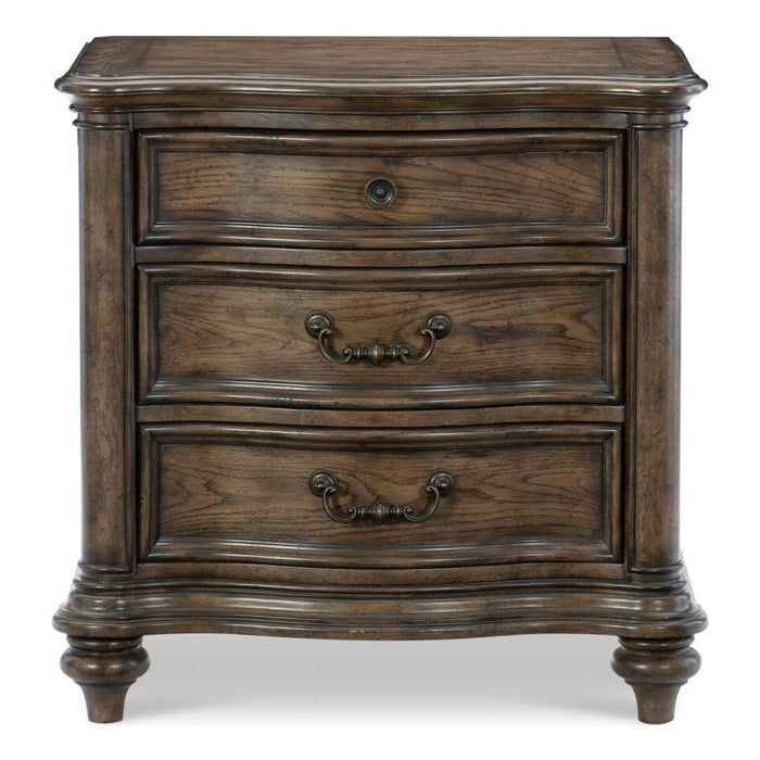 Heath Court Night Stand In Brown Oak 1682-N | Homelegance