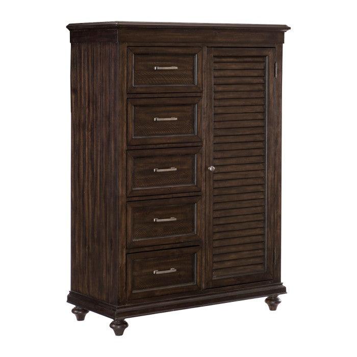 Cardano Wardrobe Chest In Driftwood Charcoal 1689-10 | Homelegance