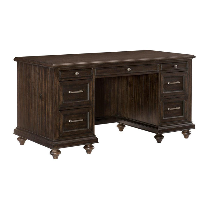 Cardano Executive Desk In Driftwood Charcoal 1689-17 | Homelegance