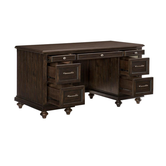 Cardano Executive Desk In Driftwood Charcoal 1689-17 | Homelegance
