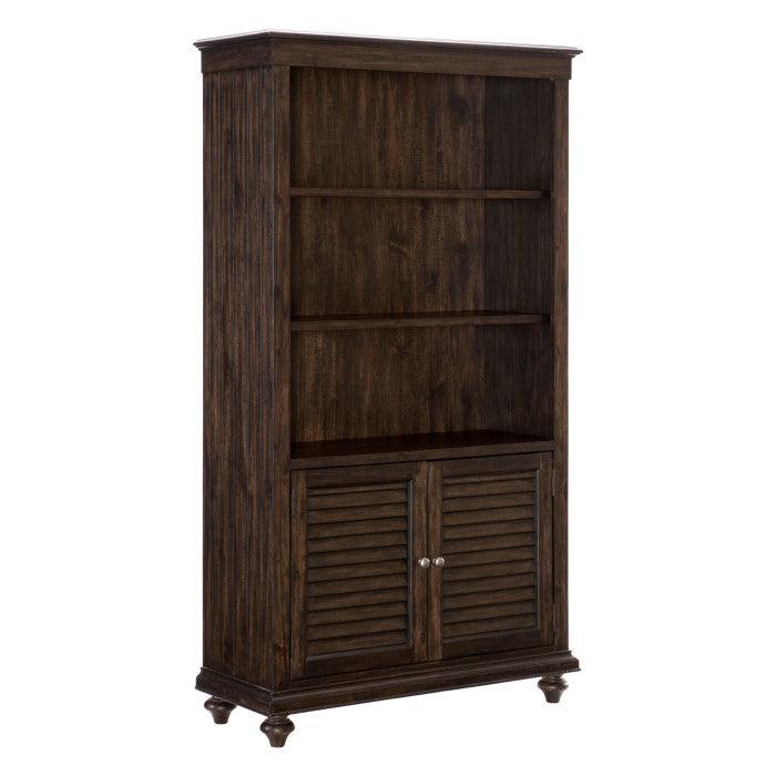 Cardano Bookcase In Driftwood Charcoal 1689-18 | Homelegance