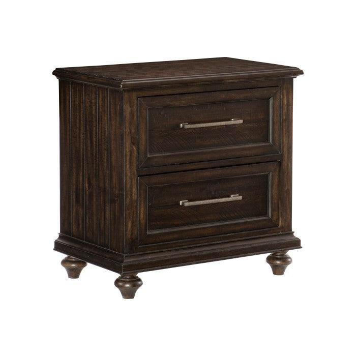 Cardano Night Stand In Driftwood Charcoal 1689-4 | Homelegance