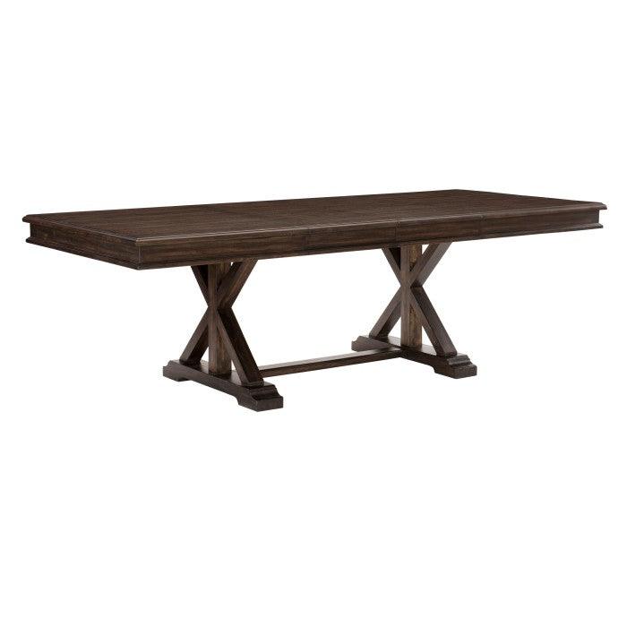 Cardano Dining Table In Driftwood Charcoal 1689-96 | Homelegance