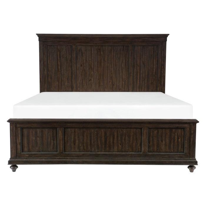 Cardano Eastern King Bed In Driftwood Charcoal 1689K-1Ek* | Homelegance
