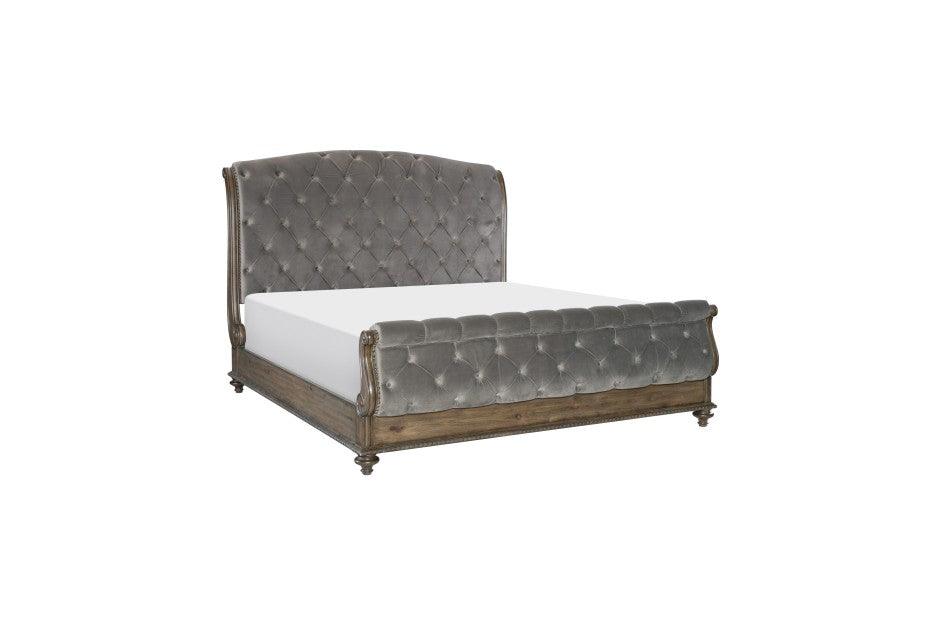 Rachelle Eastern King Bed In Gray 1693K-1Ek* | Homelegance