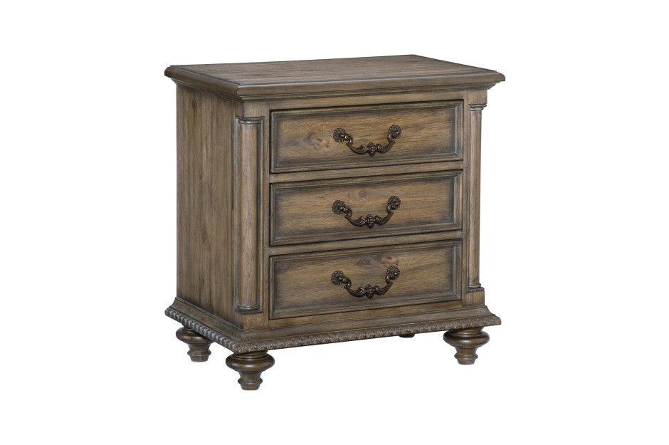 Rachelle Night Stand In Weathered Pecan 1693-4 | Homelegance